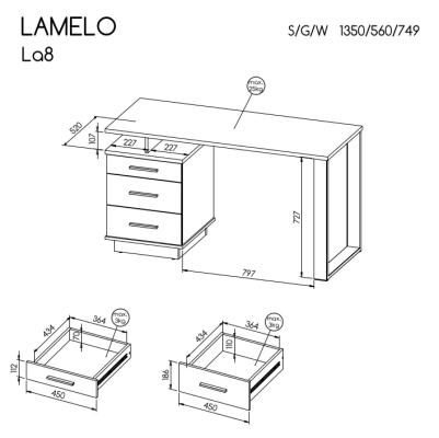 Dolmar BIURKO LAMELO LA8 - zdjecie nr 1