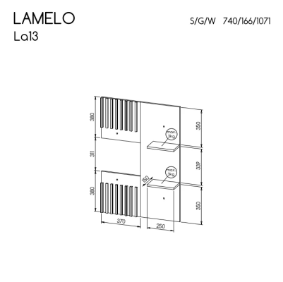 Dolmar PANEL WISZĄCY LAMELO LA13 - zdjecie nr 1